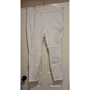 Good American Good Legs Skinny Jeans GLCOWB046T Stretch White Women’s 18
